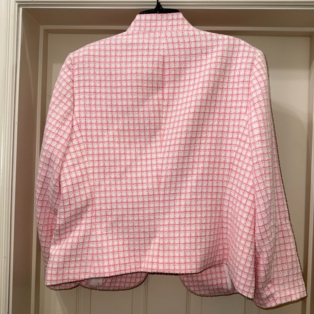 Kasper Pink and White Tweed Blazer - Picture 4 of 4